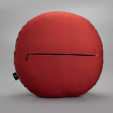 Jamini Cow Maroon Round Cushion