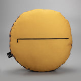Jamini Cow Apricot Round Cushion