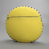 Jamini Cat Yellow Round Cushion