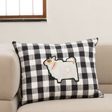 Jamini Cow Checked Cushion